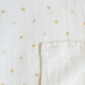 Maxi lange en coton bio Couronne (120 x 120 cm)