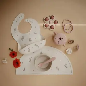Set de table en silicone Pink Flowers