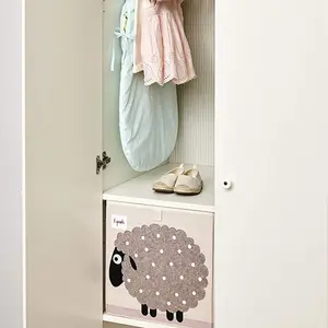 Cube de rangement en tissu Mouton