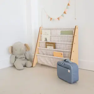 Bibliothèque en tissu recyclé Vichi beige