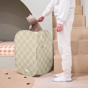 Panier de rangement Damier Beige