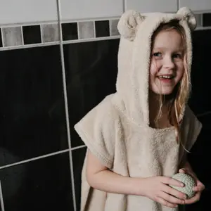 Poncho de bain Bear Fog (1-3 ans)