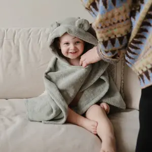 Poncho de bain Bear Moss (1-3 ans)