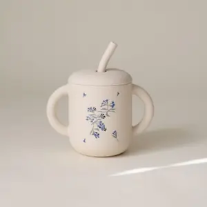 Tasse à paille Lilac Flowers