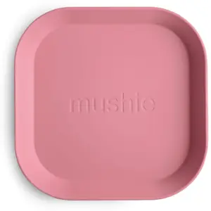 Lot de 2 assiettes carrées Dusty Rose