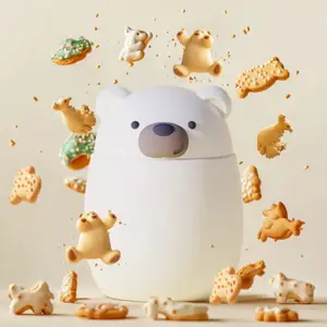 Boîte repas isotherme Bestie Ours Blanc (600 ml)