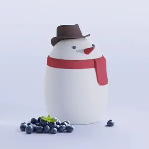 Boîte repas isotherme Bestie Foodie Bonhomme de Neige (600 ml)