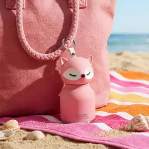 Mini gourde isotherme Bestie Renard rose (200 ml)