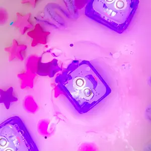 4 cubes lumineux Lila violet