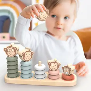 Jeu à empiler famille singe