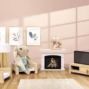 Salon pour maison de poupée avec lapin