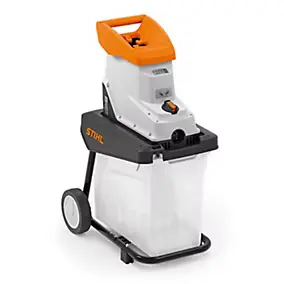 Broyeur de végétaux électrique filaire 2500 W, branche maxi 40 mm, bruit 85 dB(A), collecte 60 L, Stihl GHE 140 L