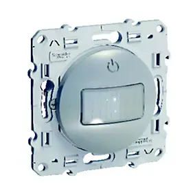 Interrupteur détecteur de présence et de mouvement Schneider Electric Odace aluminium