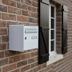 Boîte aux lettres 1 porte Diall Blanc