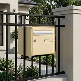 Boîte aux lettres 2 portes Diall Beige