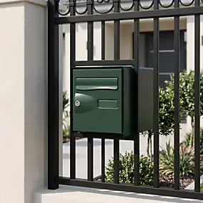 Boîte aux lettres 2 portes Diall Vert