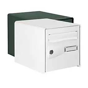 Boîte aux lettres 2 portes Diall Blanc