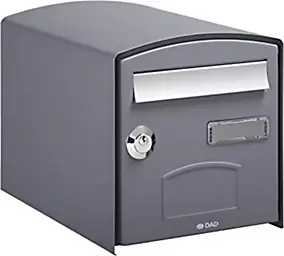 Boîte aux lettres 1 porte Decayeux Dôme Gris Ral 7021
