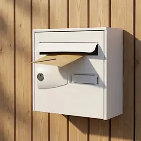 Boîte aux lettres 1 porte Diall Blanche