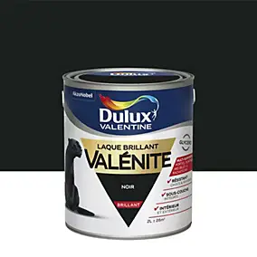 Laque glycéro noir brillant Dulux Valentine Valénite 2 L