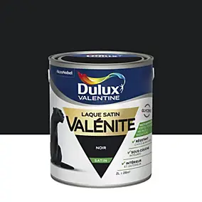Laque glycéro noir satin Dulux Valentine Valénite 2 L