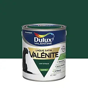 Laque glycéro vert basque satin Dulux Valentine Valénite 2 L