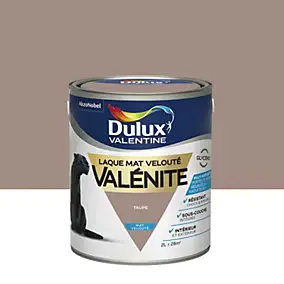 Laque glycéro marron taupe mat Dulux Valentine Valénite 2 L
