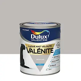 Laque glycéro gris béton gris mat Dulux Valentine Valénite 2 L