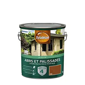 Lasure bois extérieur abris et palissades teck mat Xyladecor mat 5 L