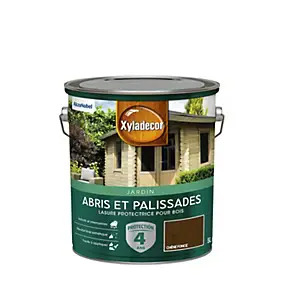 Lasure bois extérieur abris et palissades chêne foncé mat Xyladecor 5 L