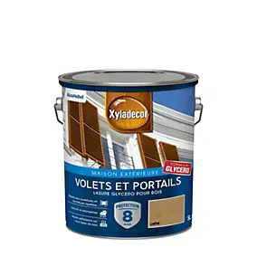 Lasure bois extérieur volets et portails glycéro chêne satin Xyladecor 5 L