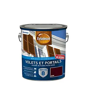 Lasure bois extérieur volets et portails glycéro noyer satin Xyladecor 5 L