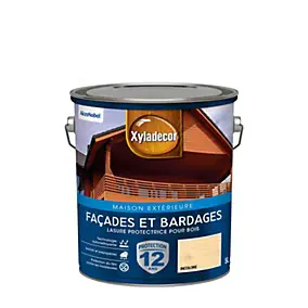 Lasure bois extérieur façades et bardages incolore satin Xyladecor 5 L