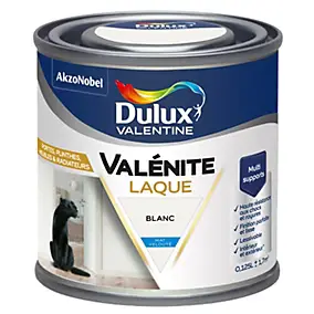 Laque acrylique blanc mat Dulux Valentine Valénite 125 ml
