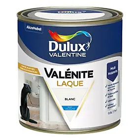 Laque acrylique blanc mat velouté Dulux Valentine Valénite 0.5 L