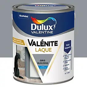 Laque acrylique gris building mat velouté Dulux Valentine Valénite 2 L