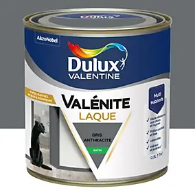 Laque acrylique gris anthracite satin Dulux Valentine Valénite 0.5 L