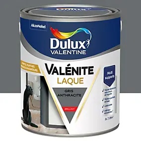 Laque acrylique gris anthracite brillant Dulux Valentine Valénite 2 L