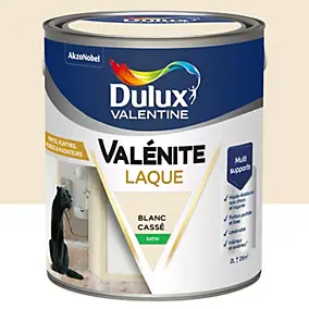Laque Valénite Dulux Valentine Acrylique satin blanc cassé 2L