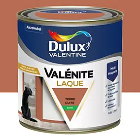 Laque Valénite Dulux Valentine Acrylique satin bronze terre cuite 500ml