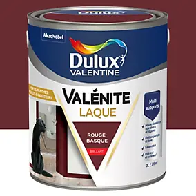 Laque acrylique rouge basque brillant Dulux Valentine Valénite 2 L