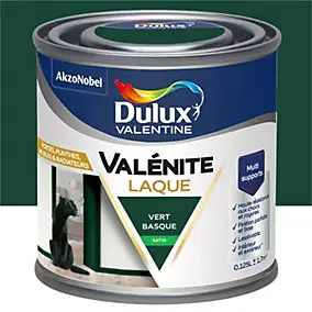 Laque acrylique vert basque satin Dulux Valentine Valénite 125 ml
