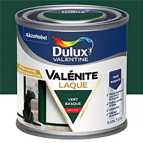 Laque acrylique vert basque brillant Dulux Valentine Valénite 125 ml