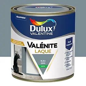 Laque acrylique bleu gris satin Dulux Valentine Valénite 0.5 L