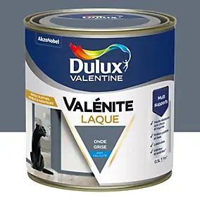 Laque acrylique bleu onde grise mat velouté Dulux Valentine Valénite 0.5 L