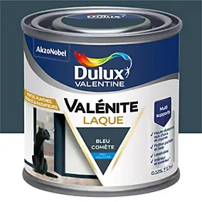 Laque acrylique bleu comète mat Dulux Valentine Valénite 125 ml