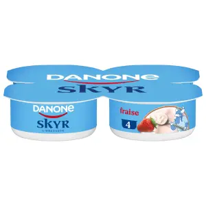 DANONE Skyr à la fraise 0%MG 4x100g