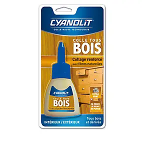 Colle à bois Cyanolit rapide – blister 54 g