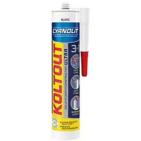 Colle et joint de construction Koltout ultra blanc 290 ml