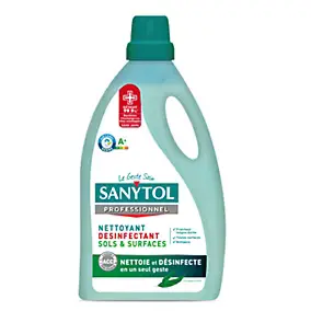 Nettoyant désinfectant sols et surfaces eucalyptus Sanytol 5L